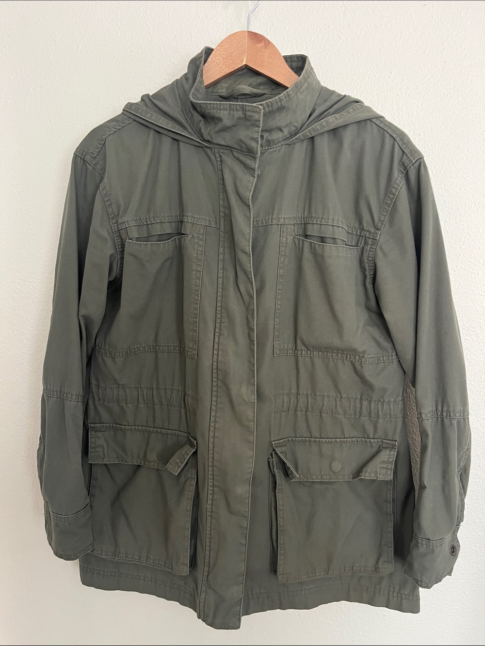 Universal Thread Olive Green Hooded Field Jacket